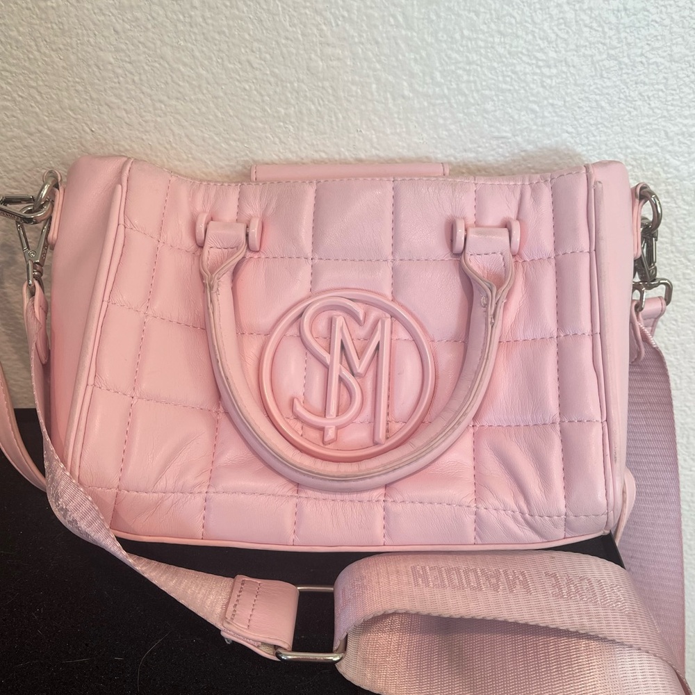 Steve Madden Pink Quilted Crossbody Bag